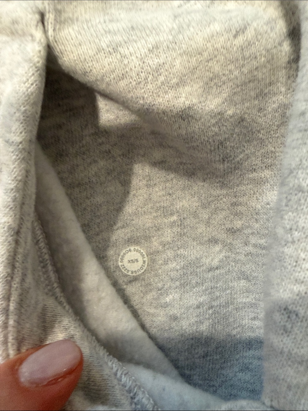 lululemon athletica Light SCUBA Gray Half-Zip Cropped Hoodie - Picture 3 of 5